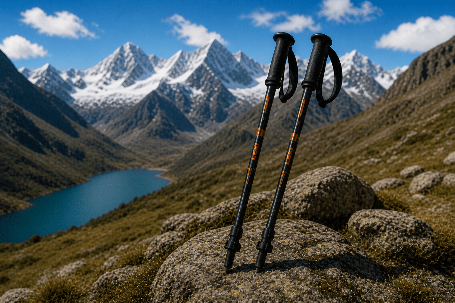 Trekking poles rental in Huaraz for hiking in Huayhuash and Andes mountains Peru